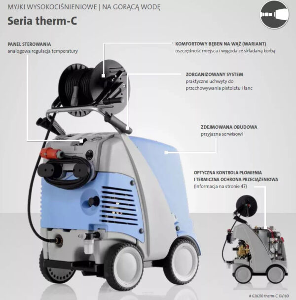 ZESTAW MYJEK WYSOKOCIŚNIENIOWYCH KRANZLE 1050TST + THERM C13/180TST - obrazek 5