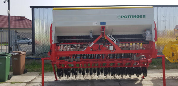 SIEWNIK MECHANICZNY PÖTTINGER VITASEM M 3000 DD + BRONA WIRNIKOWA PÖTTINGER LION 3030 - obrazek 5