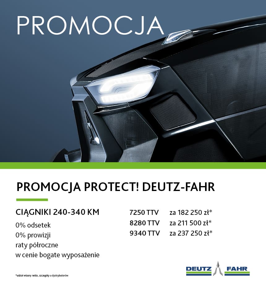 PROTECT! DEUTZ-FAHR ciągniki 240-340 KM