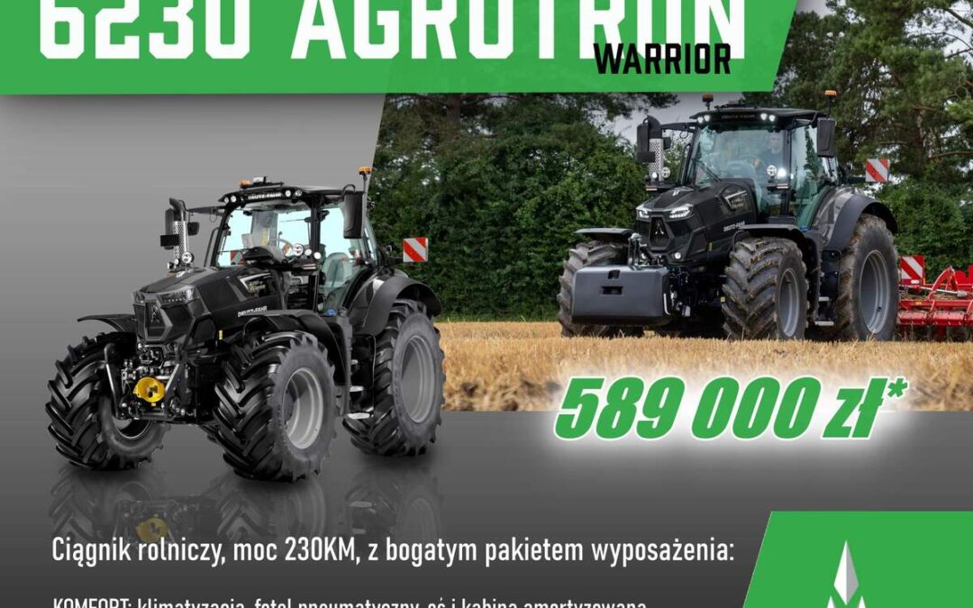 Żniwa z DEUTZ-FAHR – model 6230 AGROTRON WARRIOR